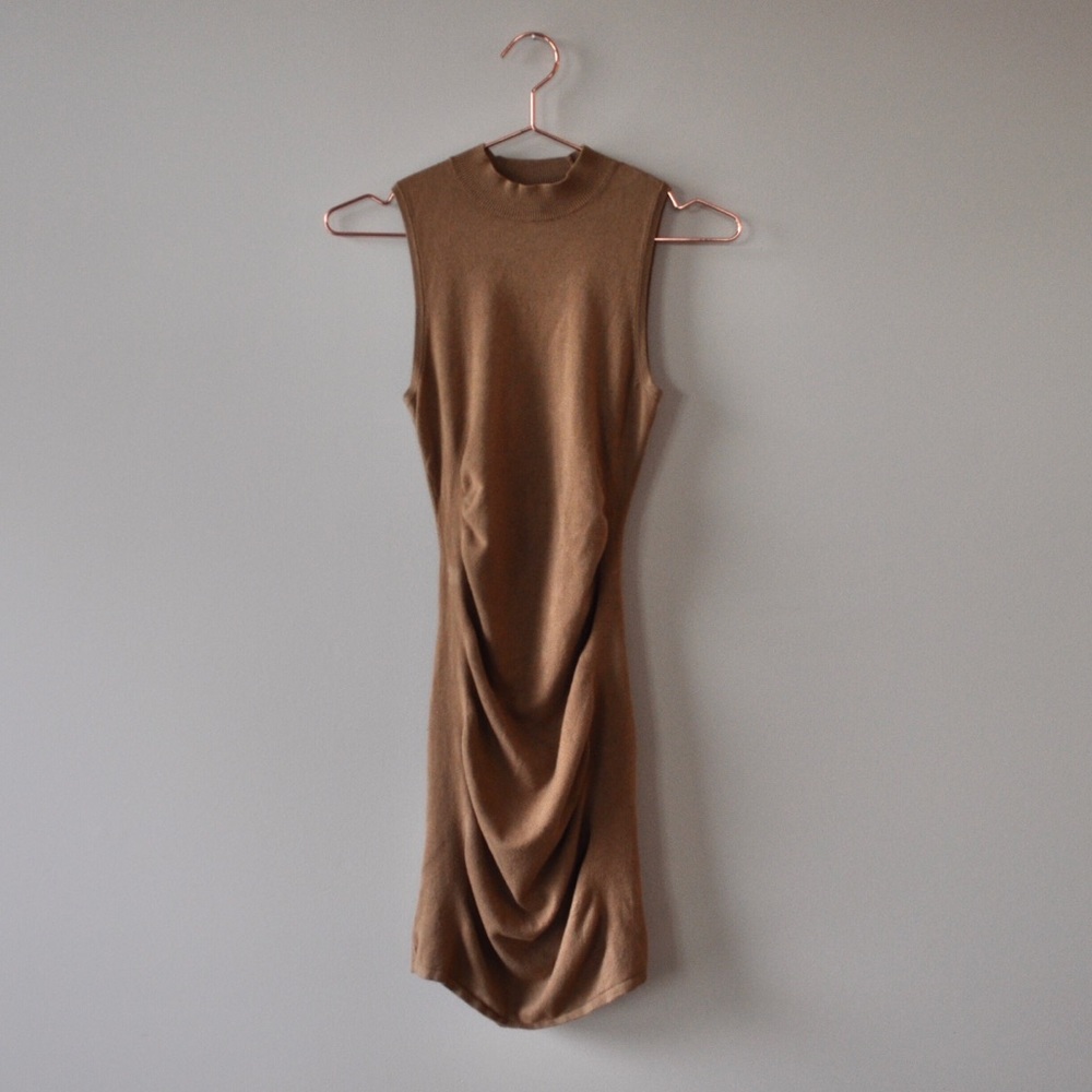Express Ruched Sweater Dress